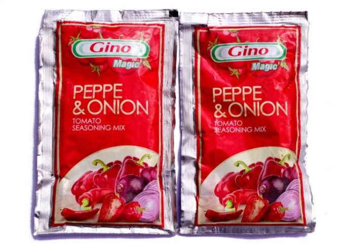 Gino Tomato Pepper & Onion Mix Sachet (New) 65g x 50 Packs - Image 2