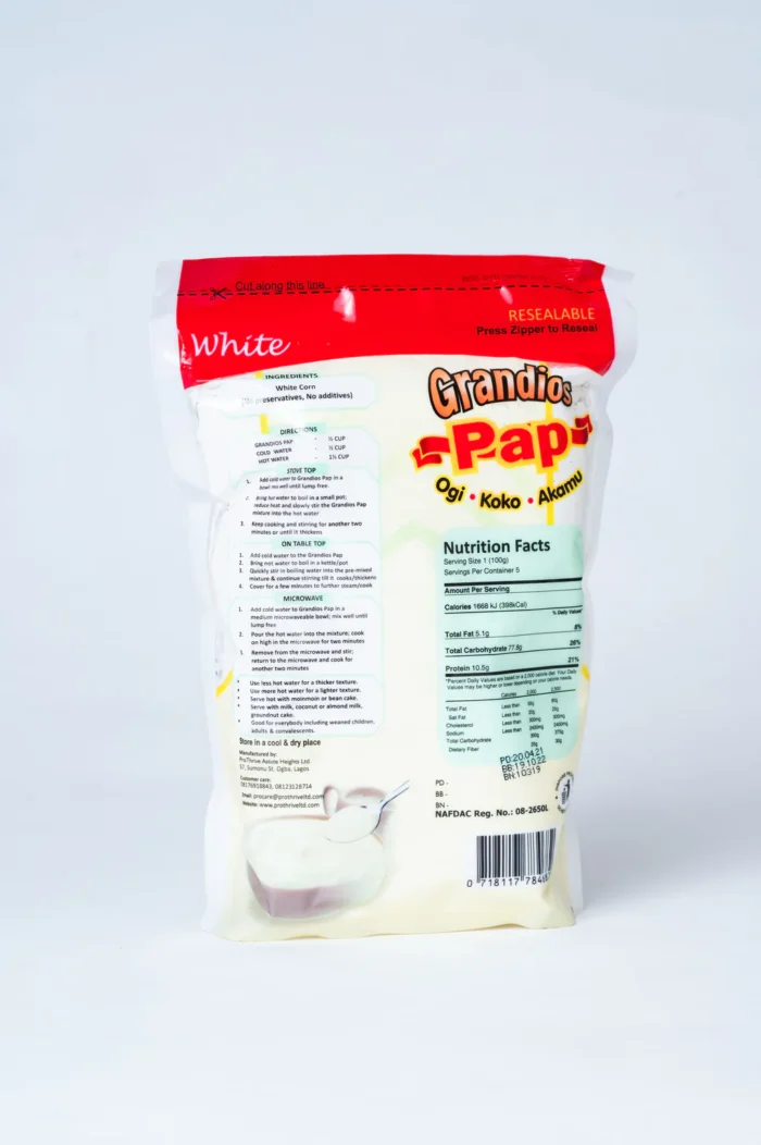 Grandios Powder Pap (White) 500g - Image 2